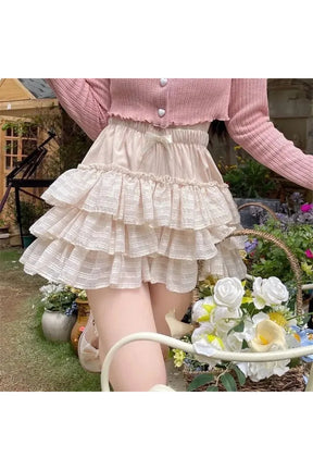 Kawaii Ruffle Pink Skirt