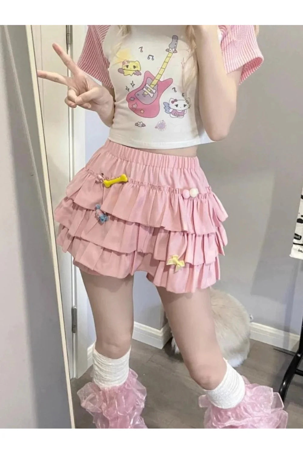 Kawaii Ruffle Mini Skirt