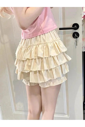 Kawaii Ruffle Mini Skirt