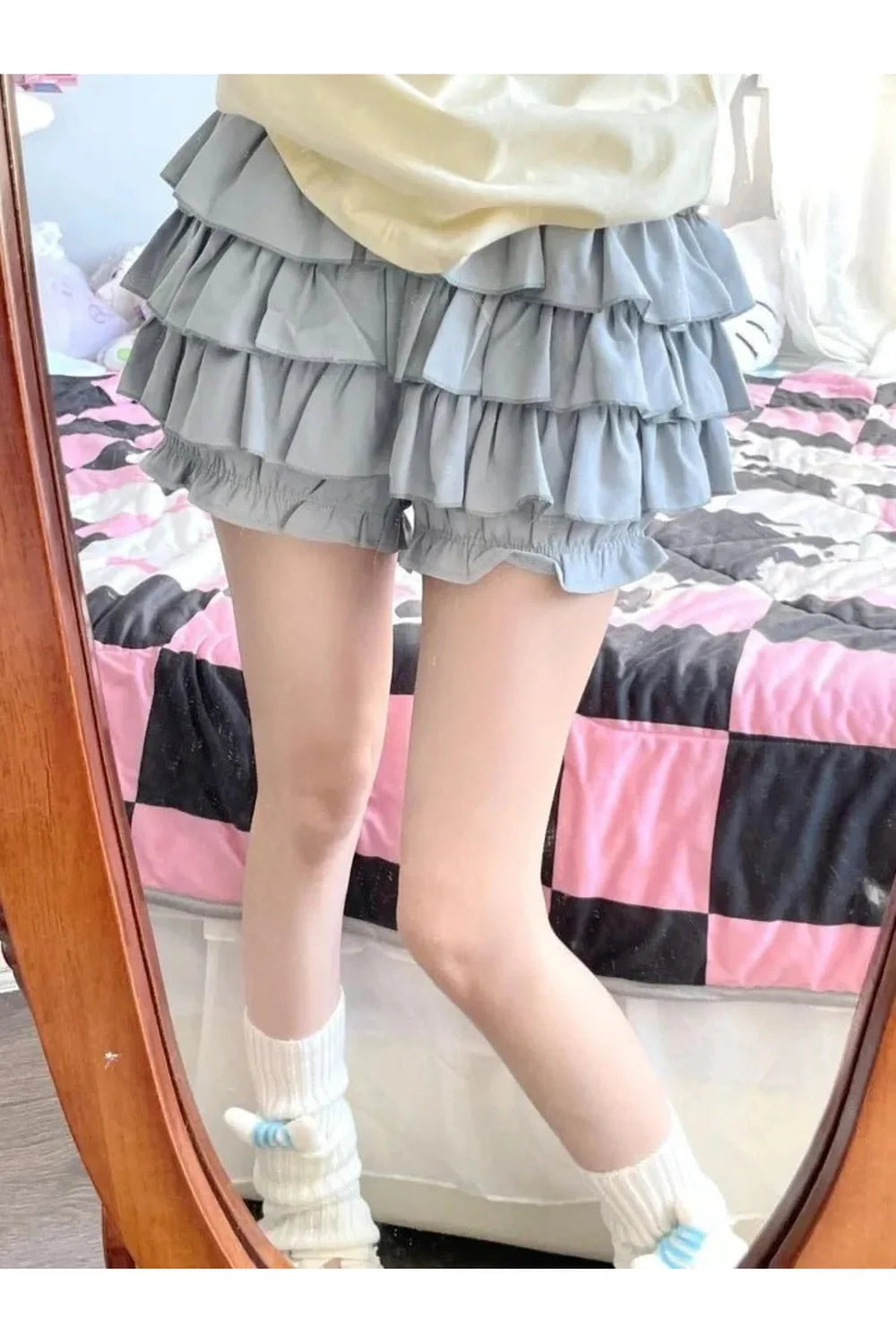 Kawaii Ruffle Mini Skirt