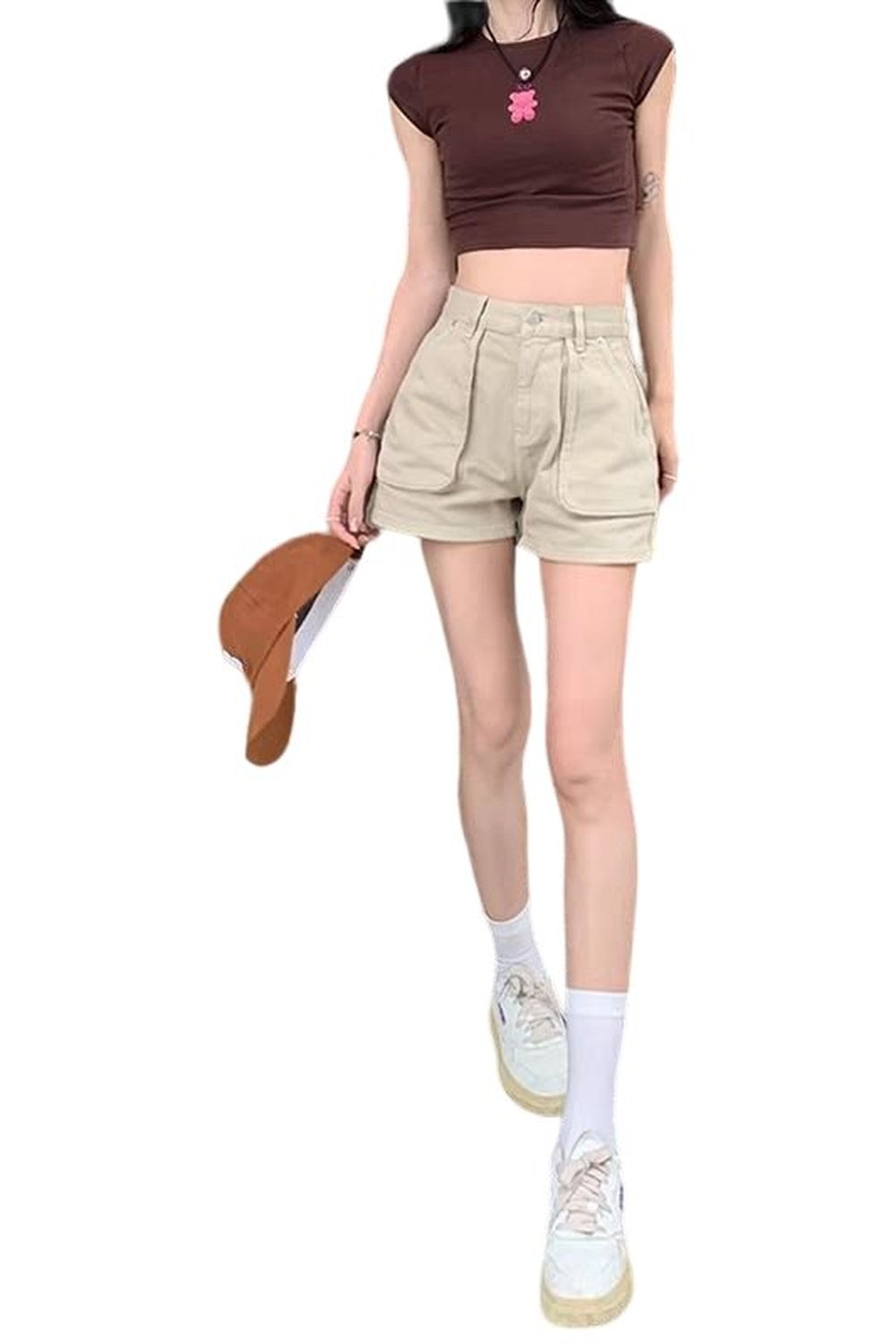 Khaki Cargo Shorts