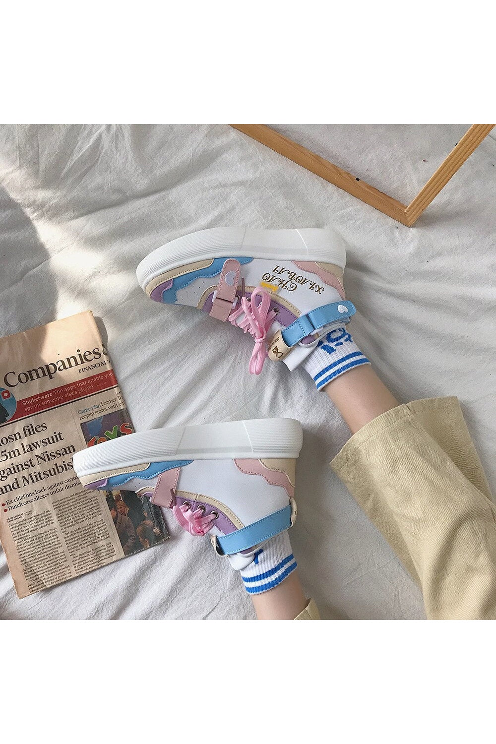 Kidcore Pastel Platform Shoes