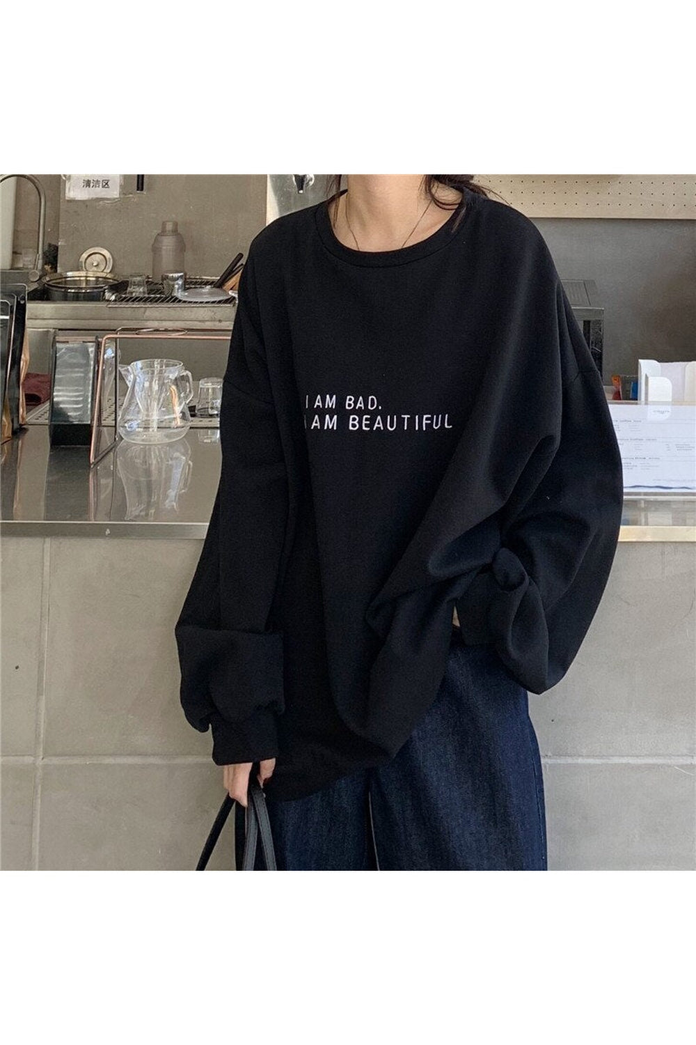 Korean Letter print sweatshirt