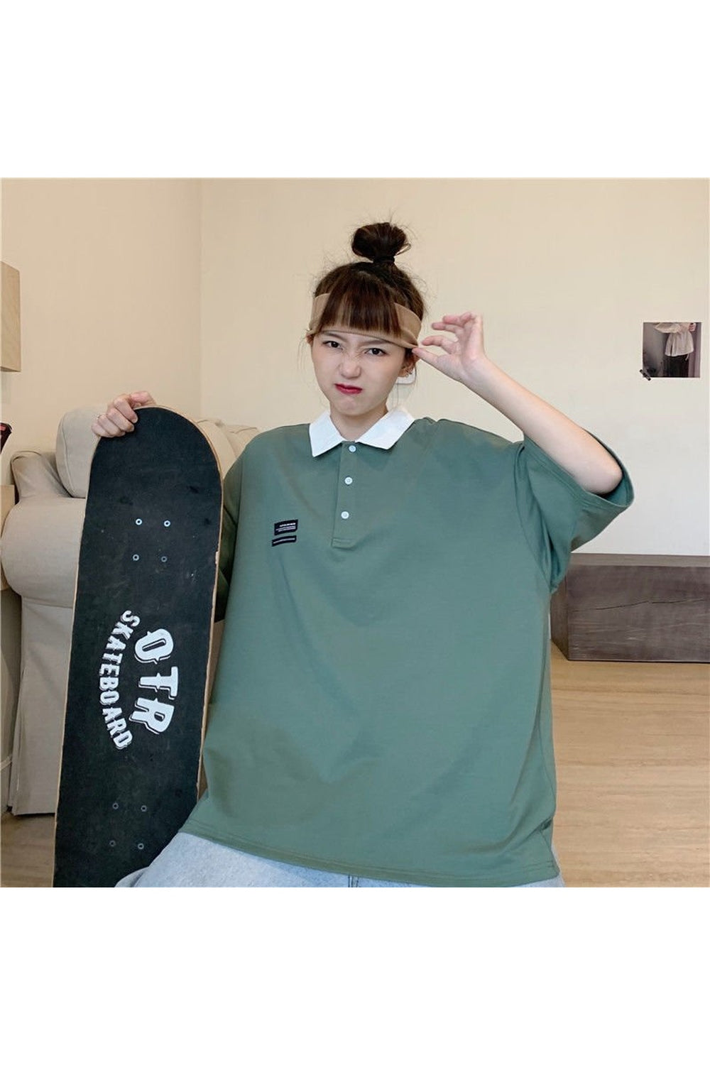 Korean Pastel Polo T-shirt