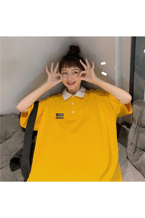 Korean Pastel Polo T-shirt