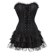 Stunning Lace Cover Overbust Corset in BlackDress.