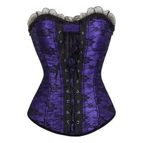 Lace Cover Overbust Corset