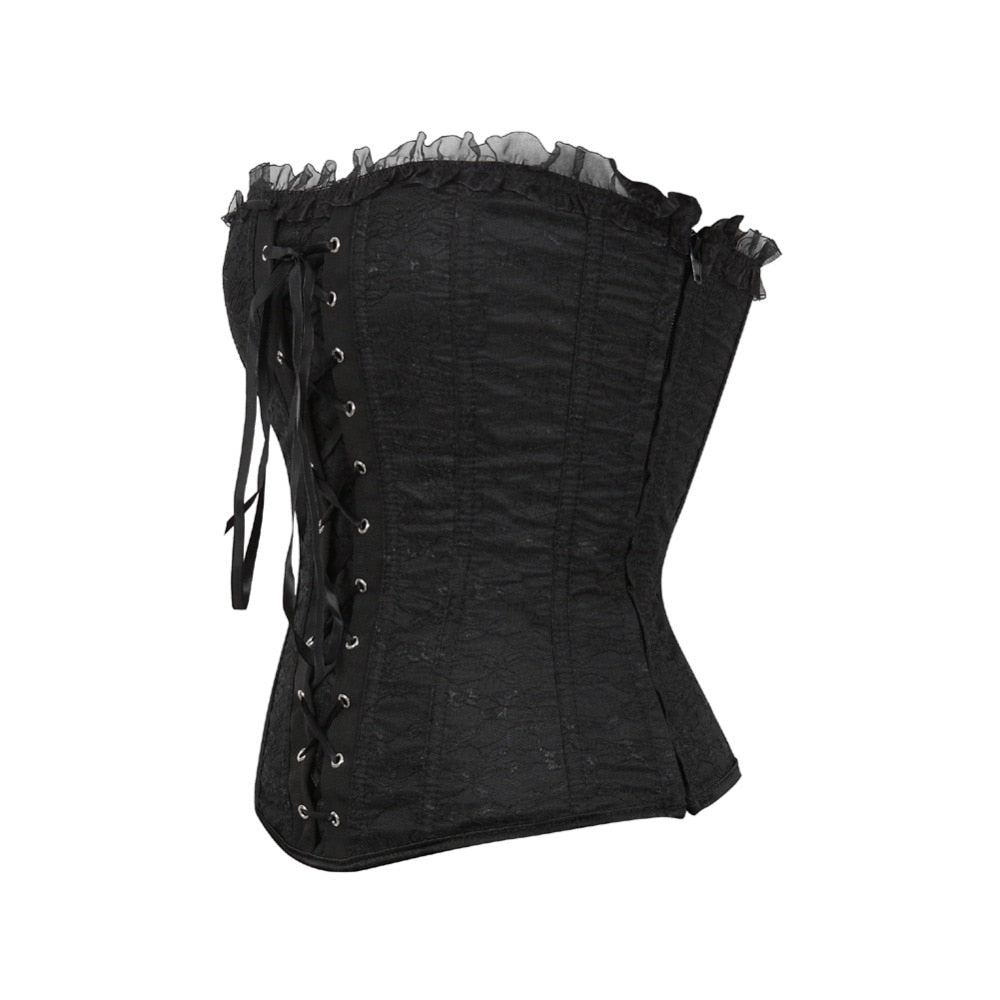 Lace Cover Overbust Corset