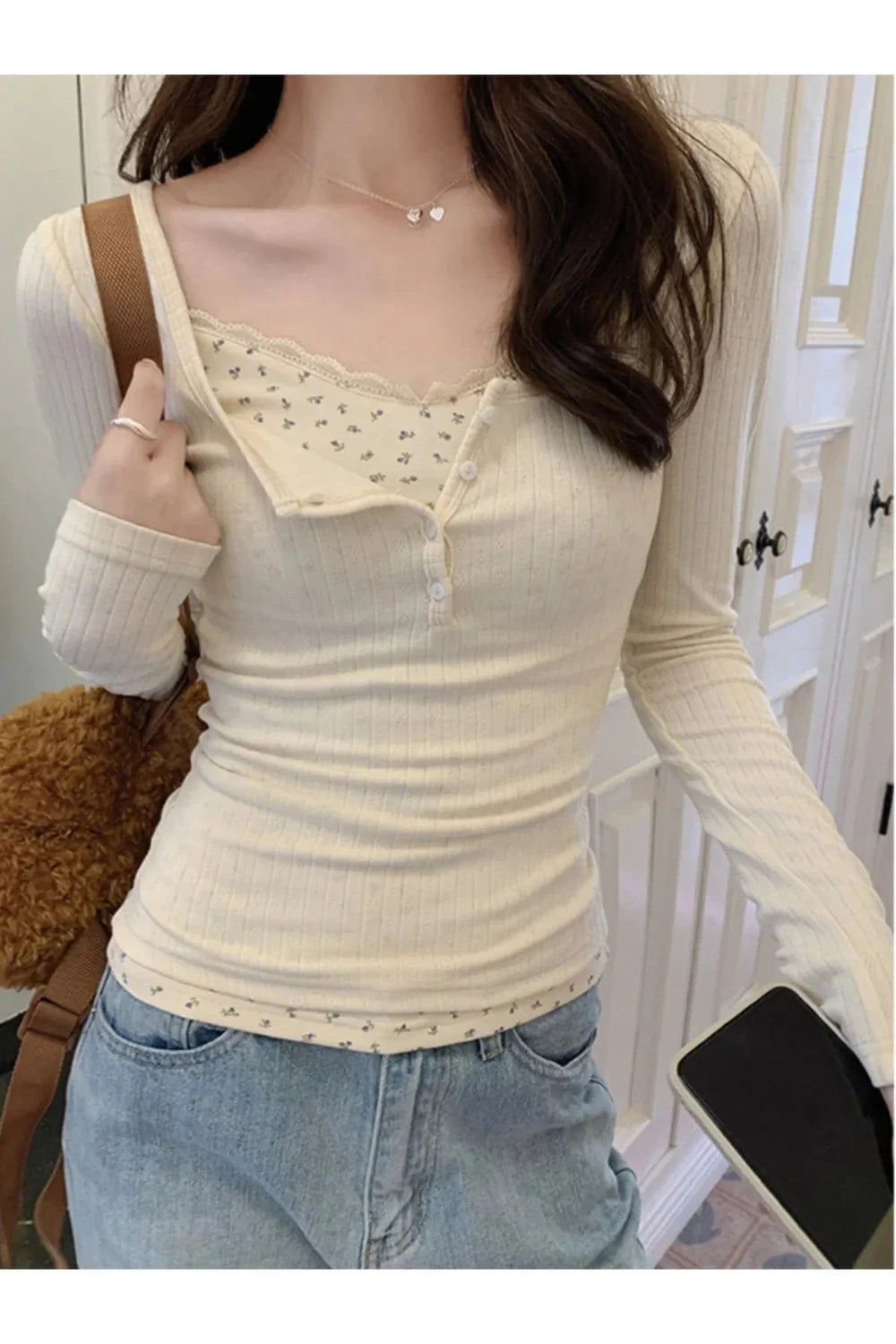 Lace Floral Inner Top