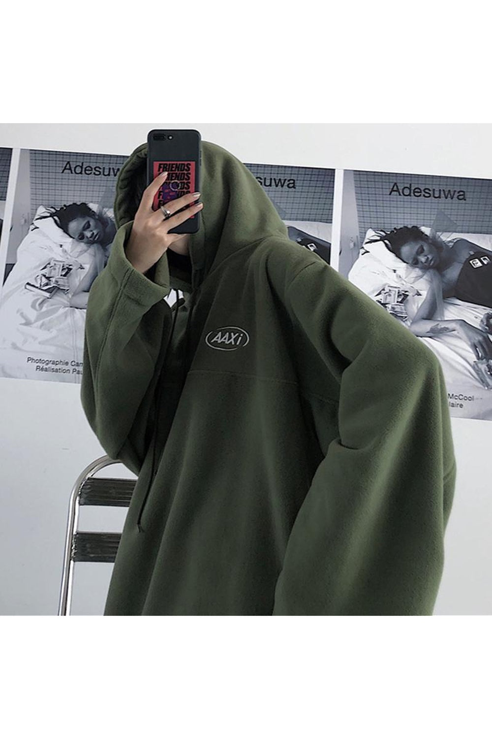 Fall Large fleece hoodie