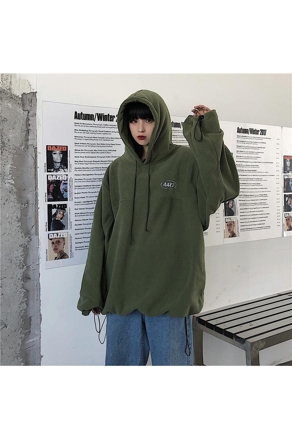 Fall Large fleece hoodie