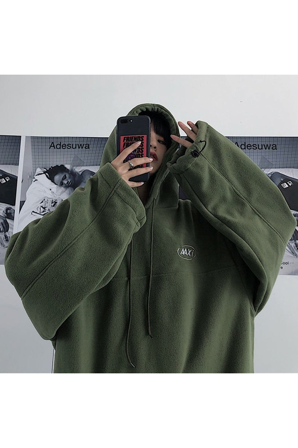 Fall Large fleece hoodie