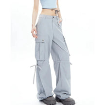 Stylish Lavender Dream Cargo Pants in Gray.