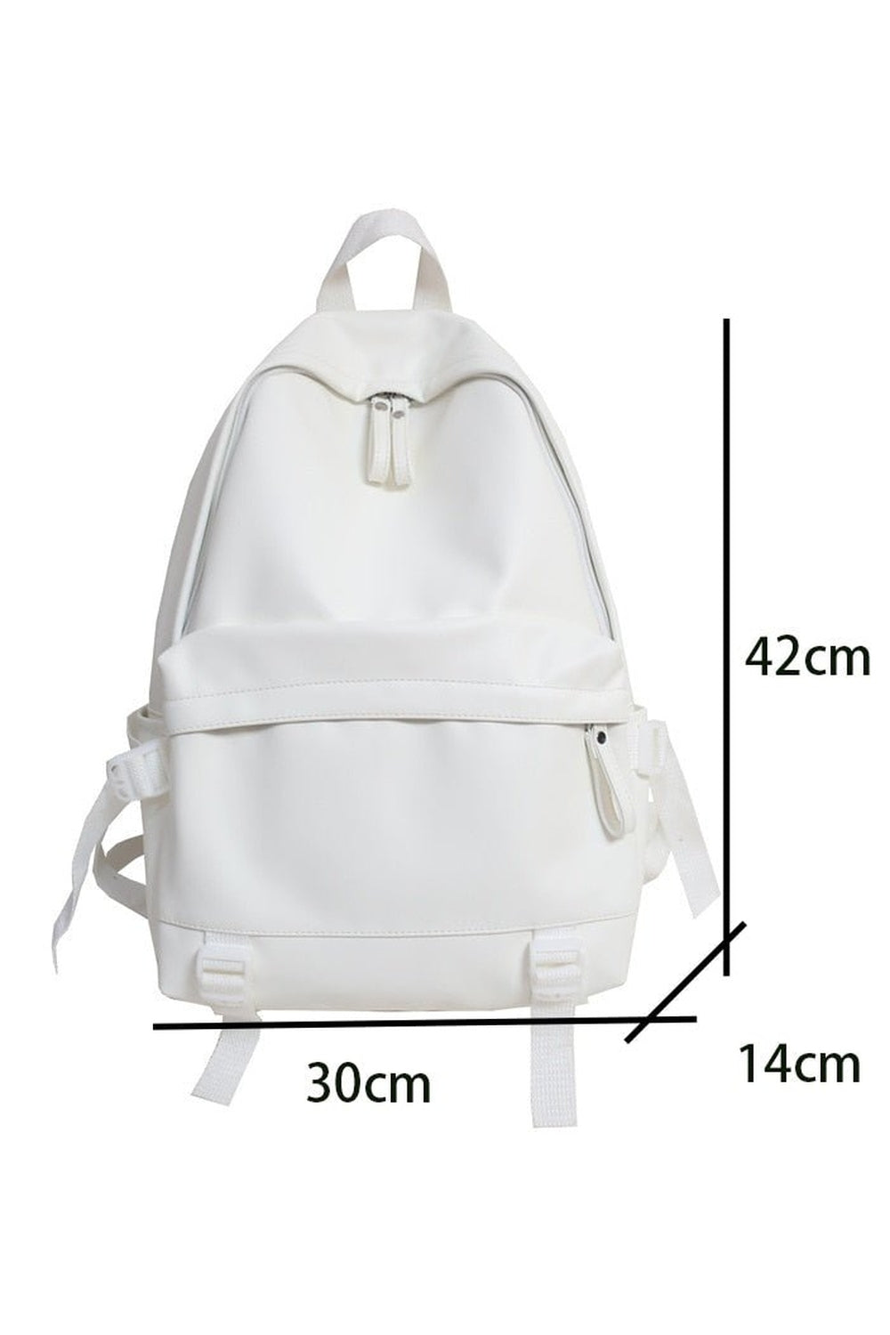 Leather Rucksack School Backpack