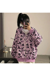 Fall Leopard Print Hoodie