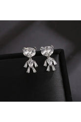 Little Bear Zirconia Stud Earrings