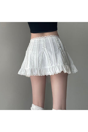 Kawaii Lace A-line Mini Skirt