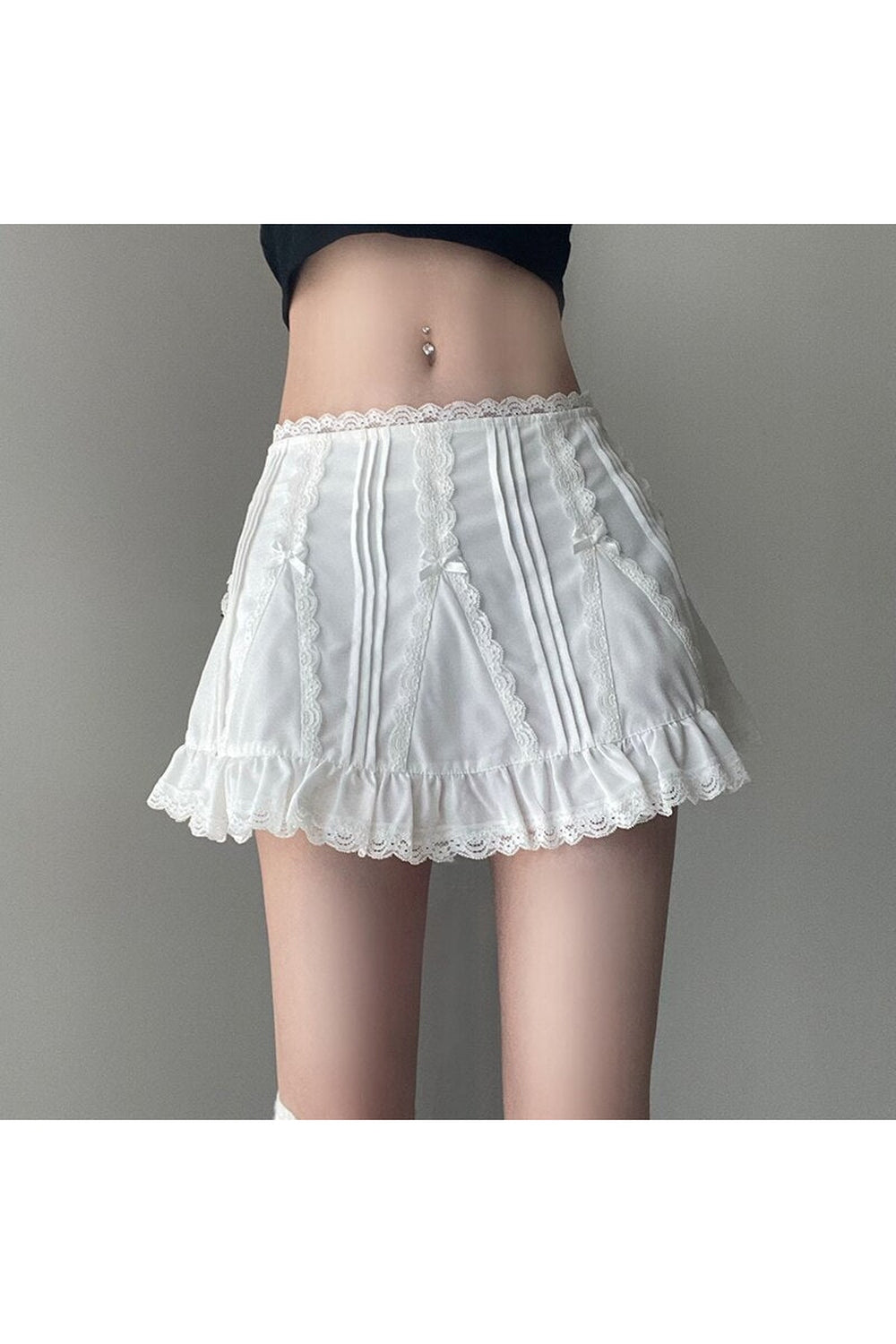 Kawaii Lace A-line Mini Skirt