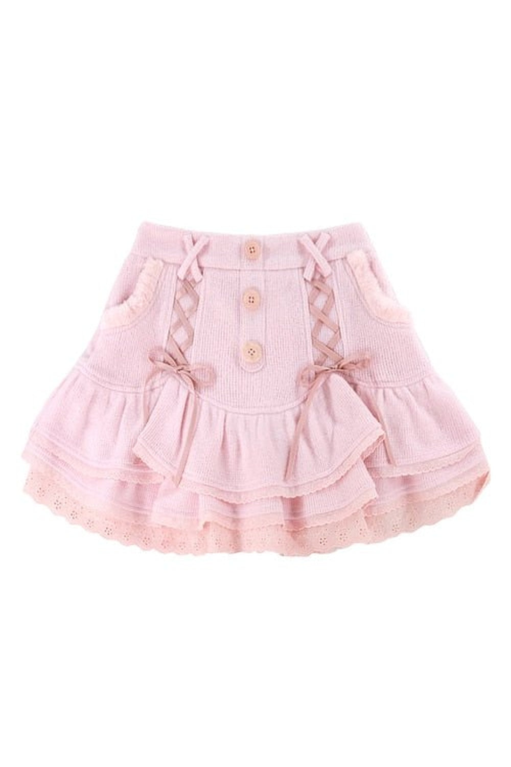 Pastel mini skirt in kawaii style, only pink.