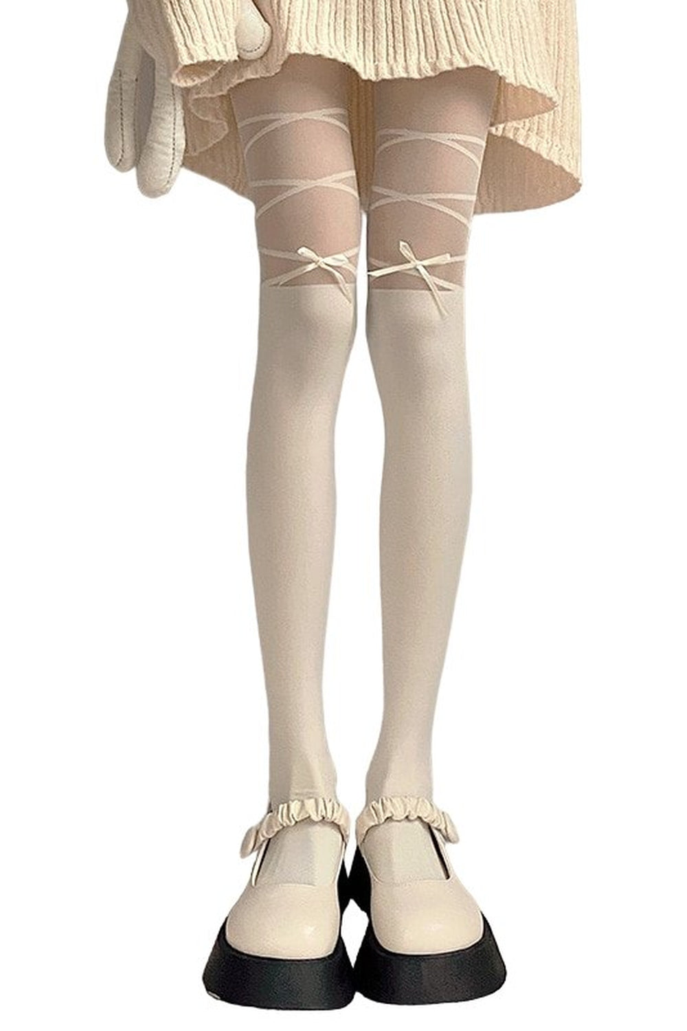 Kawaii White Tights