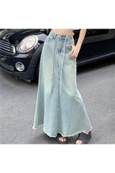 Long Denim Maxi Skirt variant 1, stylish design.