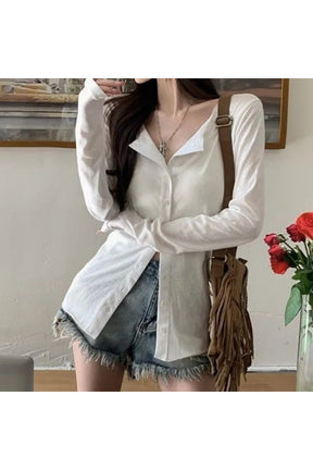 Long Sleeve Elegant Blouse