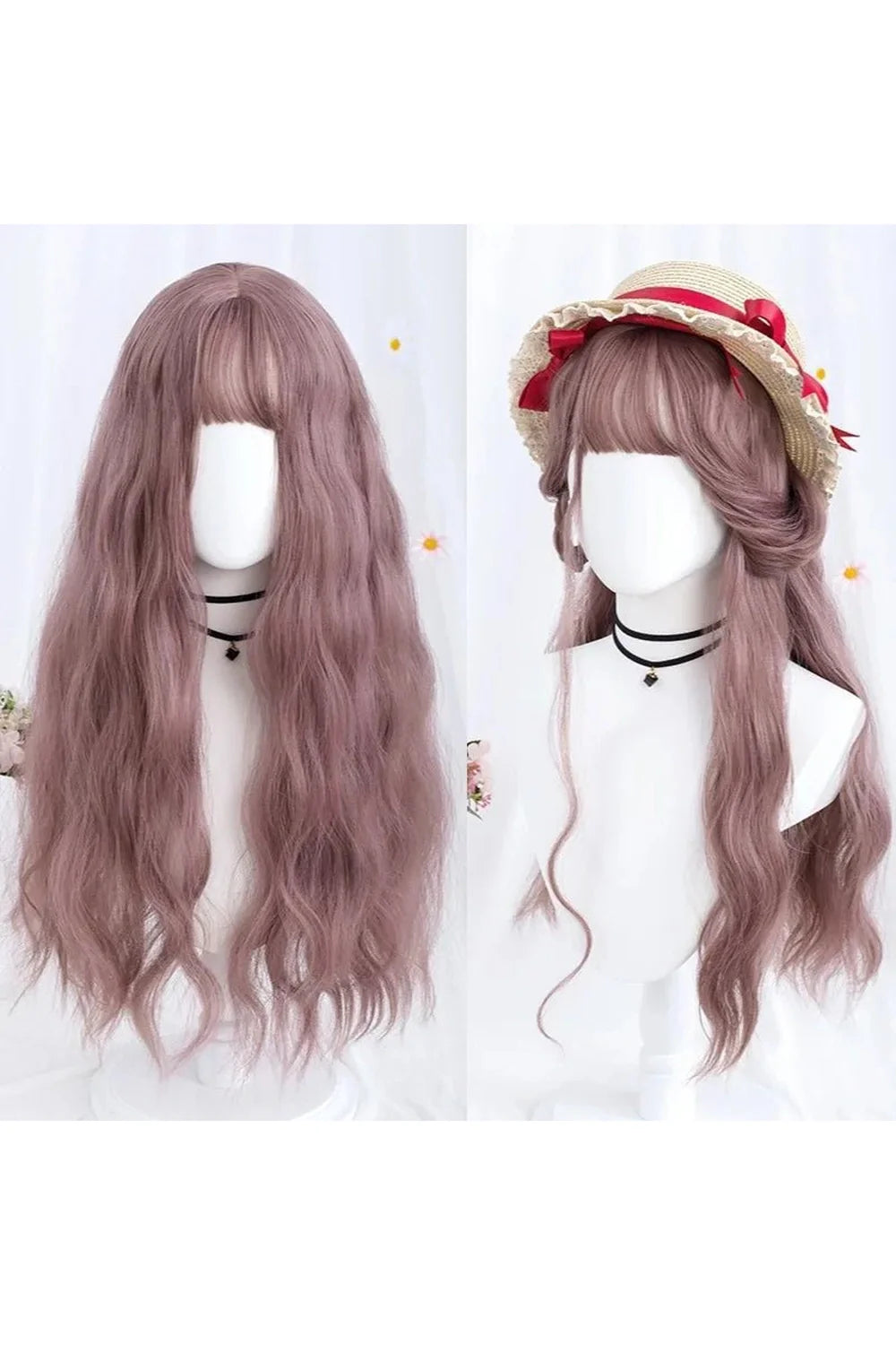 Long Wavy Purple Wig