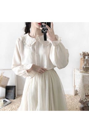 Loose Long Sleeve Blouse