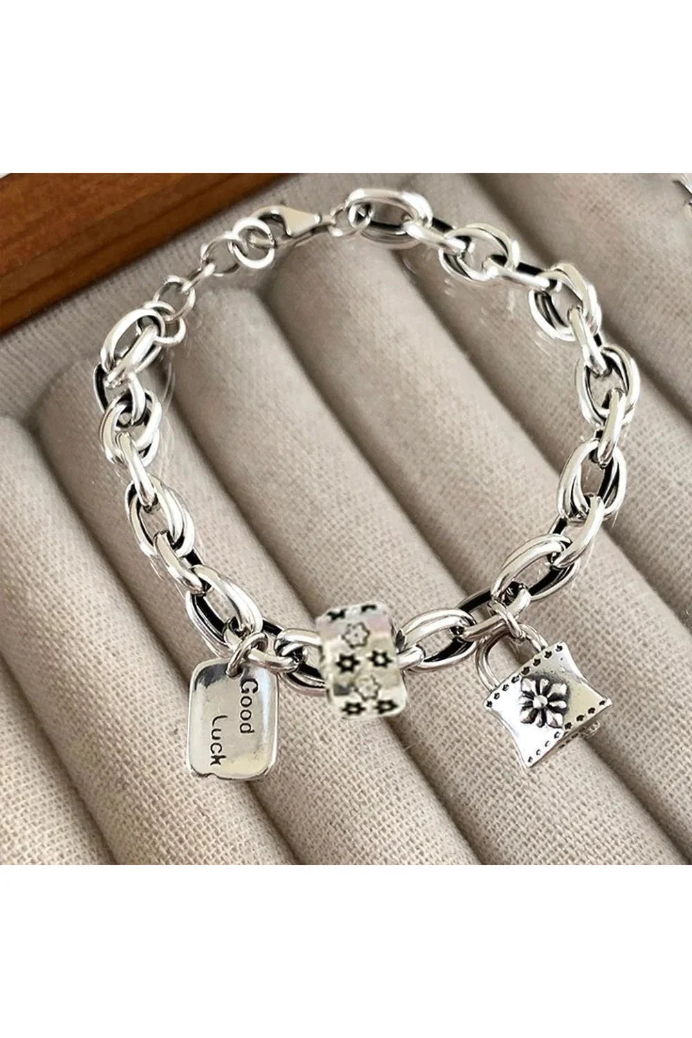 Lucky Charm Silver Bracelet