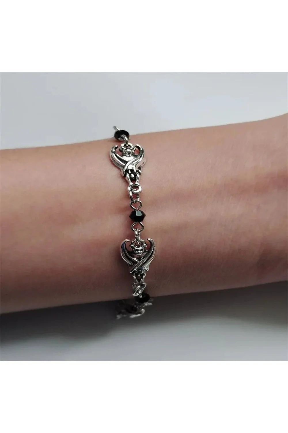 Midnight Bat Charm Bracelet