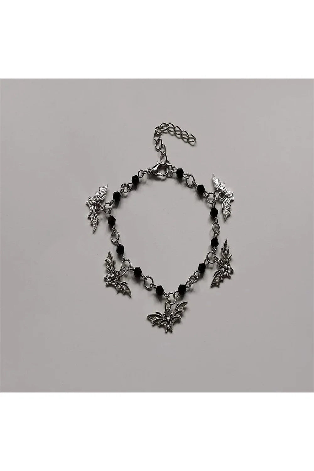 Gothic Midnight Bat Charm Bracelet in Variant 1.