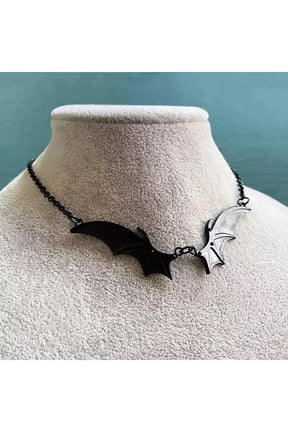 Midnight Bat Wing Necklace