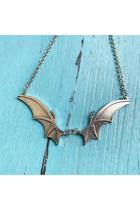 Midnight Bat Wing Necklace