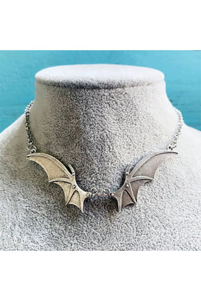 Midnight Bat Wing Necklace