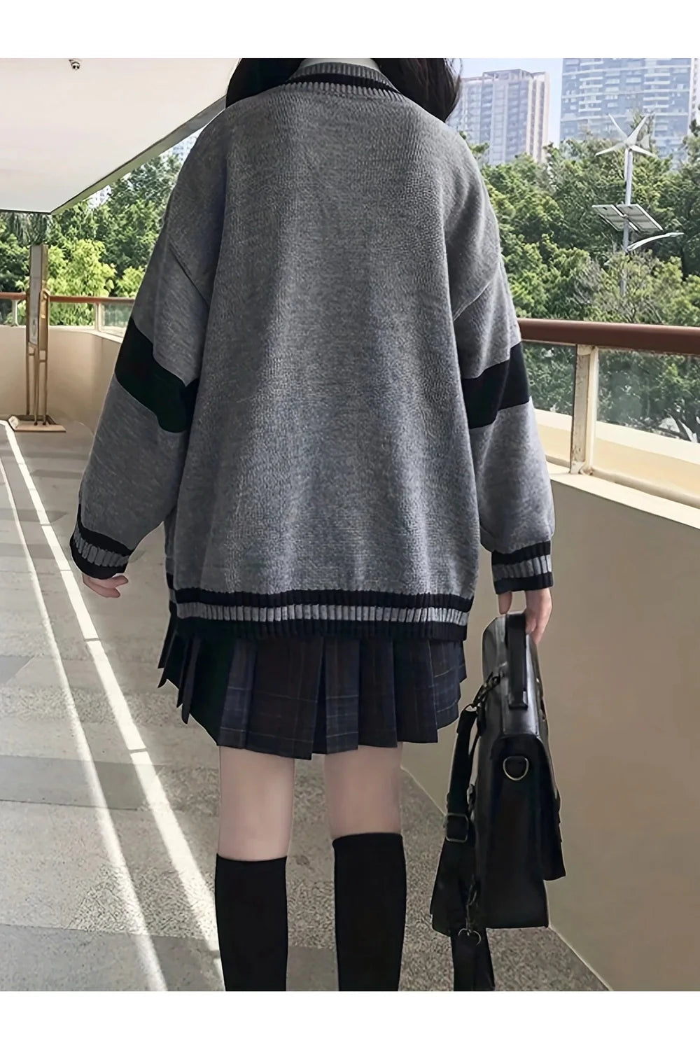 Fall Monochrome Academia Cardigan