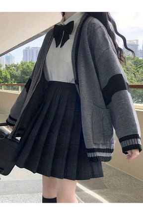 Fall Monochrome Academia Cardigan