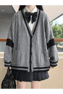 Fall Monochrome Academia Cardigan