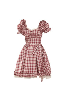 Flowy Mori Girl Bow Dress in Picture Color.