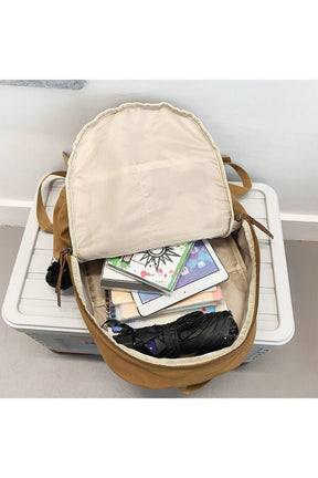 Multi Pocket Canvas Backpack