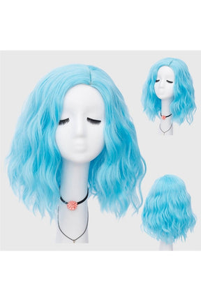 Multicolor Short Wave Wig