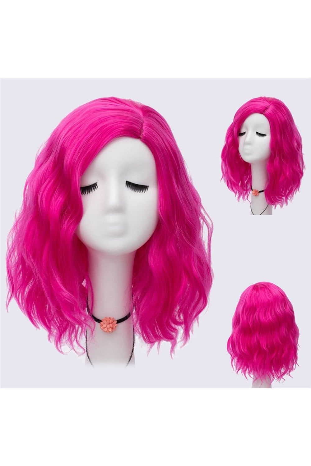 Multicolor Short Wave Wig