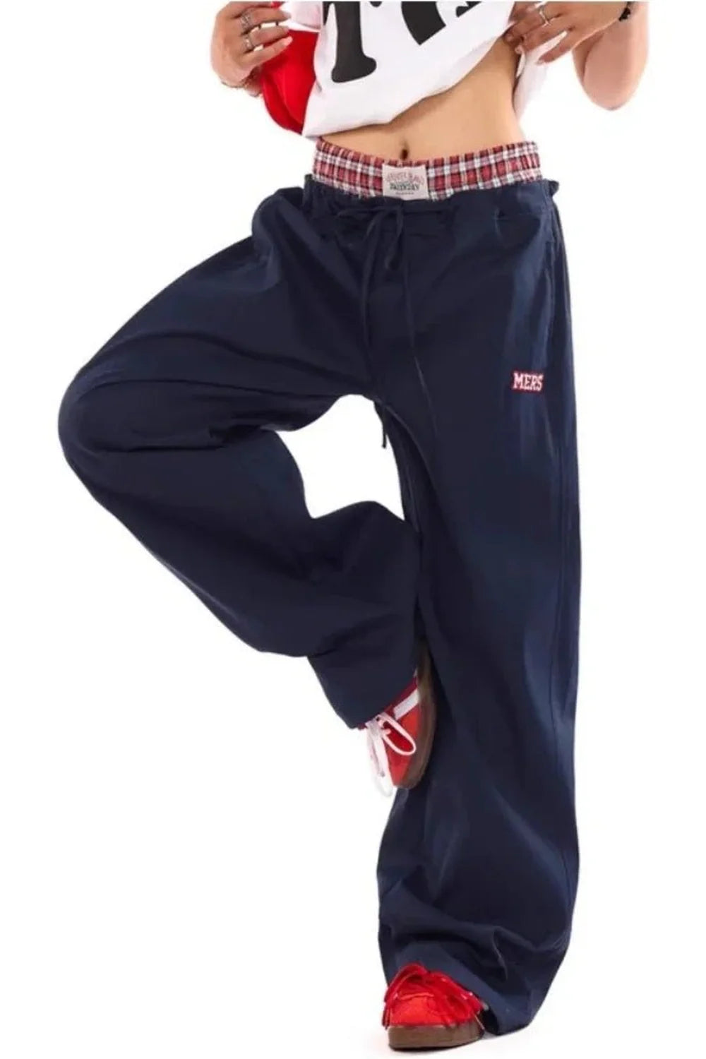 Navy Baggy Streetwear Pants