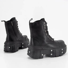 Neo-Punk Platform Combat Boots