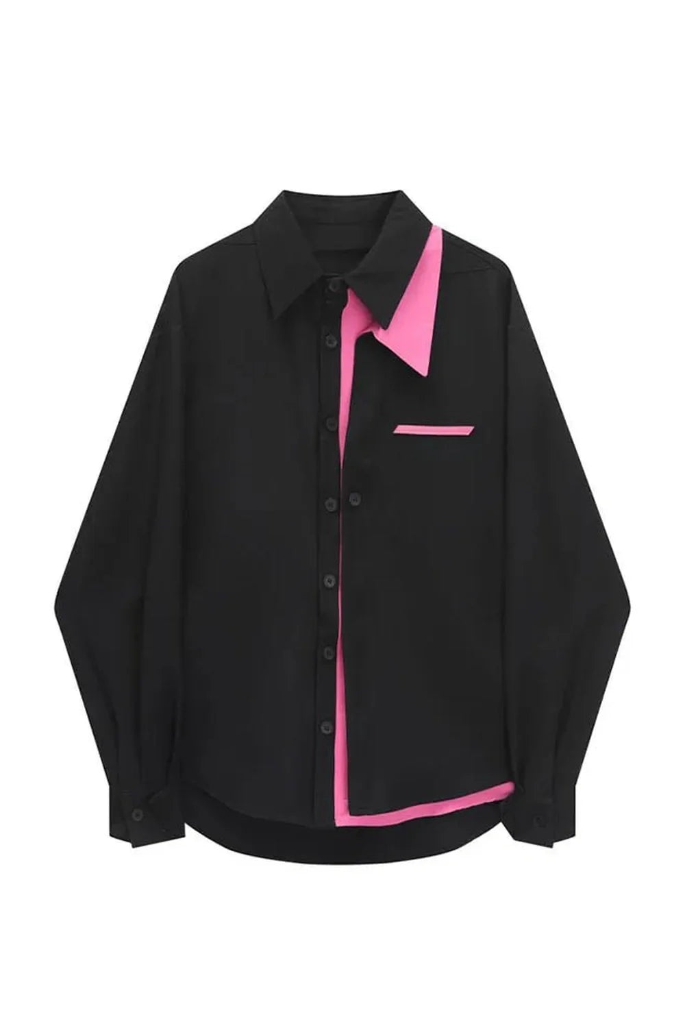 Stylish Black Neon Edge Contrast Shirt.