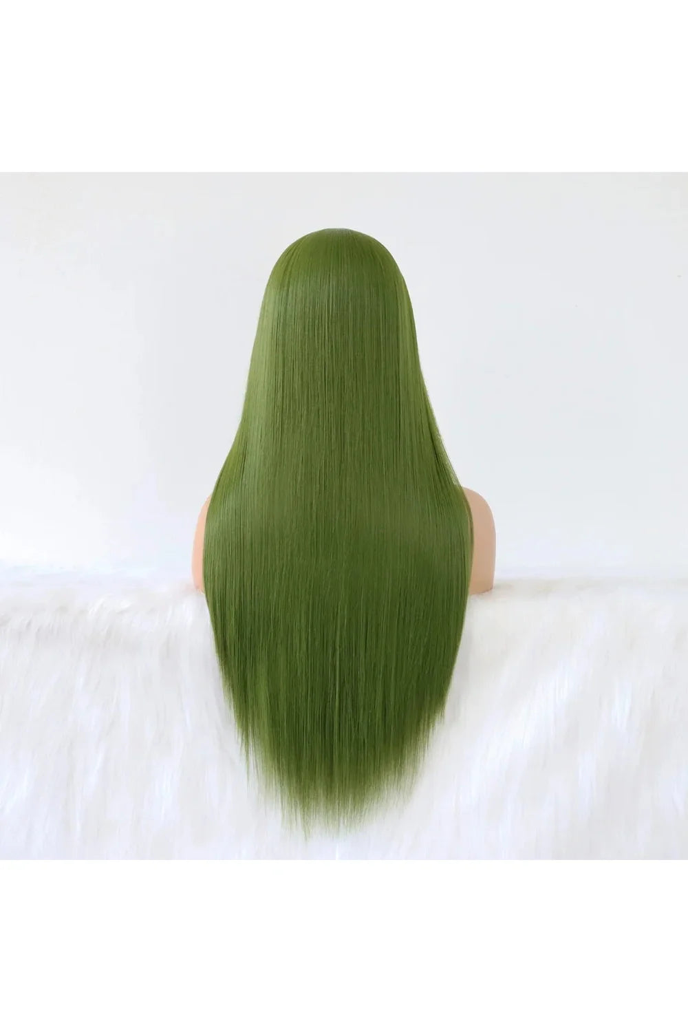 Olive Green Straight Wig