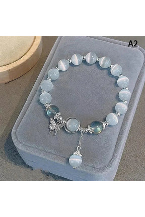 Opal Sea Blue Crystal Bracelet