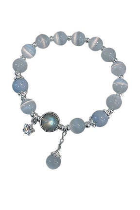 Opal Sea Blue Crystal Bracelet