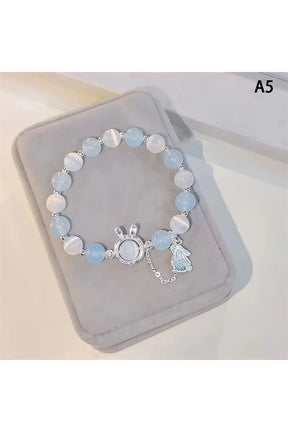 Opal Sea Blue Crystal Bracelet