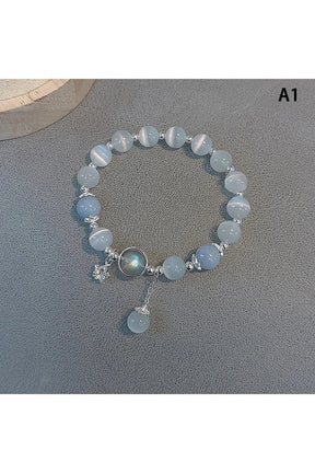 Opal Sea Blue Crystal Bracelet