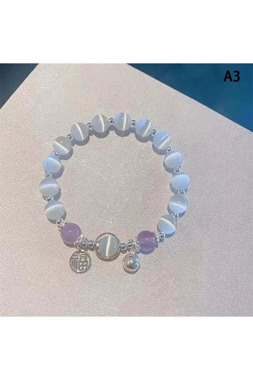 Opal Sea Blue Crystal Bracelet